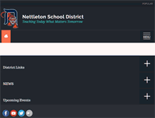 Tablet Screenshot of nettletonschools.com